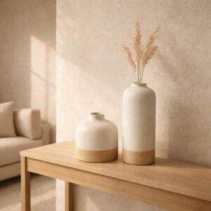 Home ceramic blue vase